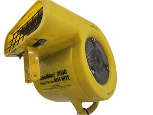 lot 150 image: Rite-Hite CoolMan Trailer Fan w Integrated LED Light &amp Swing Arm Bracket  Model 2500