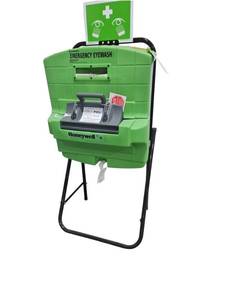 lot 355 image: Sperian Honeywell Fendall Emergency Eyewash Station w Stand  Model Pure Flow 1000&nbsp