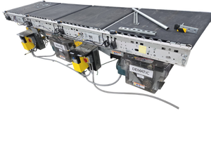 lot 391 image: Dematic Conveyor Section w 2HP Drive, PowerFlex VFD & Dual Motor Controllers