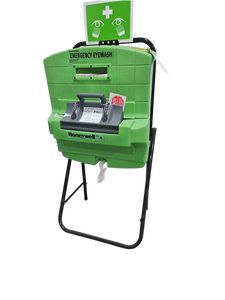 lot 356 image: Sperian Honeywell Fendall Emergency Eyewash Station w Stand  Model Pure Flow 1000&nbsp