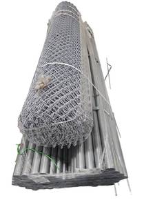 lot 441 image: US Premier Tube Mills 2.375in x 108in Galvanized Tubes w Chain Link Roll