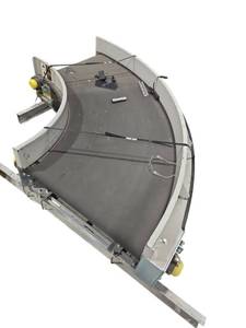 lot 446 image: Transnorm V2 90° Curved Belt Conveyor 31in Inside Radius 29in Belt  Model TS1500140