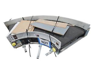 lot 450 image: 2018 Transnorm 90-Degree Curve Belt Conveyor 31in Inside Radius 29in Belt