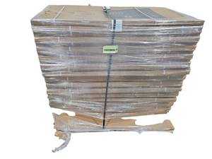 lot 458 image: (30) Uline Gray Steel Pegboard 48 x 24in Boxed Pallet  Model H-4293GR