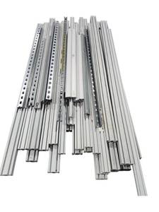 lot 506 image: Assorted Lot of T-Slot Aluminum Extrusions and Slotted Galvanized Steel Channel