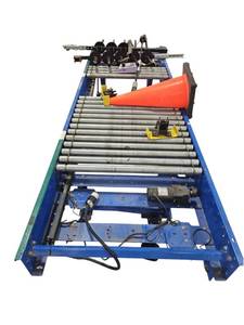 lot 454 image: BestConnect Powered Roller Conveyor Section w Motor on Casters