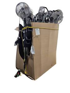 lot 711 image: Lot of Assorted 12in Workstation Fans incl. Global FE-30G3 and TPI Industrial