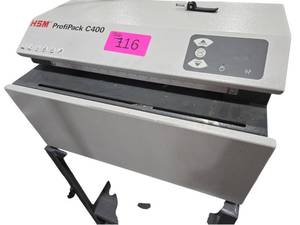 lot 716 image: 2024 HSM ProfiPack C400 Cardboard Packaging Cushion Machine w Steel Cart
