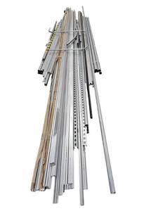 lot 718 image: Lot of Aluminum Extrusions, Steel Strut Channel & Atkore 1-12in EMT Conduit