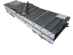 lot 584 image: Gravity Roller Conveyor Sections w Loose Rollers and Channel Pieces