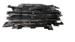 lot 720 image: Lot of Black Painted Steel Frame Assemblies with Mounting Plates, Strapped Bundle