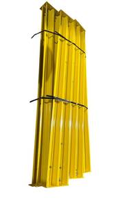 lot 722 image: Heartland Engineered Products Yellow Steel-Look Guard Rail Sections Lot