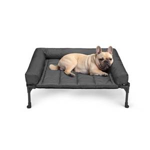 lot 2427 image: Veehoo Outdoor Elevated Dog Bed with Waterproof Bolster Cushion, Cooling - Retail $54