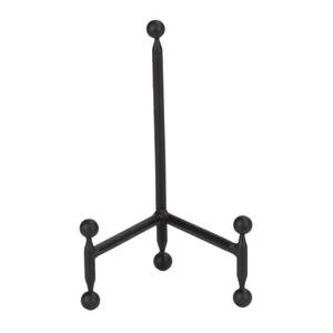 lot 2439 image: TRIPAR Two Pack, One Damaged Modern Tripod Easel Display, Black Finish, Lightweight & Durable Design, Perfect for Displaying Pictures, Artwork, Plates, Tiles, & More, 8 Inch - Retail $25