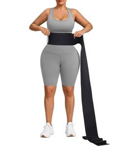 lot 2440 image: FeelinGirl Waist Trainer for Women Tummy Wrap Trimmer Belt Long Torso Belt - Retail $25