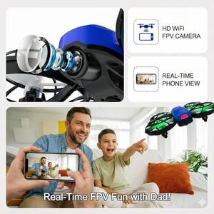lot 2478 image: Swifsen Drones for Kids with Camera,Rc Drone Indoor Small Helicopter,Birthday Gifts for Boys and Girls Beginners Friendly,Mini Quadcopter Toy With 2 Batteries,Propeller Protect,Altitude Hold - Retail $40