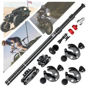 lot 2484 image: VAZESWIN Aluminum Alloy Motorcycle Camera Mount Kit for GoPro Insta360 DJI - Retail $70