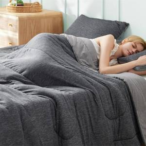 lot 2524 image: Bedsure Full Size Comforter Sets, All-Season & Cooling Bedding, Dark Grey - Retail $68