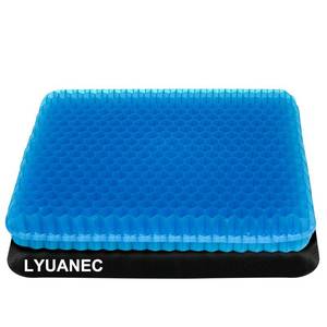 lot 2531 image: Gel Seat Cushion for Long Sitting - 17.5 x 15.5 x 2.4 (Extra Thick) - Retail $37