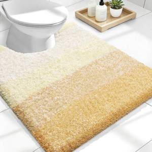 lot 2549 image: OLANLY Luxury Toilet Rugs U-Shaped 24x20, Soft Absorbent Microfiber Mat - Retail $27