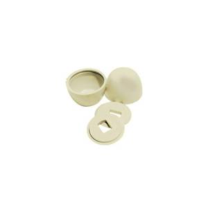 lot 2556 image: Master Plumber 573405 MP Toilet Bolt Cap, Almond - Retail $6