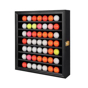 lot 2596 image: KCRasan 49 Golf Ball Display Case Lockable - Golf Ball Display Rack Cabinet - Retail $55