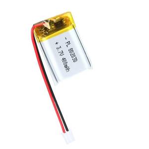 lot 2610 image: Qimoo 802030 3.7V Lipo Battery 400mAh 802030 Rechargeable Lithium - Retail $7
