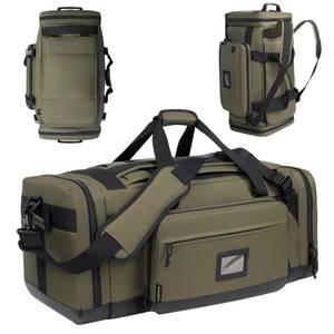 lot 2638 image: PROFOCUS Duffel Bag for Travel, Large Gym Bag with Padded Straps, Unisex Weekend Carry On Sports Bag (Army Green, 80L) - Retail $60