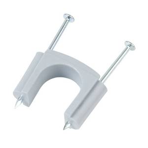 lot 2659 image: Gardner Bender GSE-505 Polyethylene Service Entrance Cable Strap Staple, 58, Grey - Retail $8