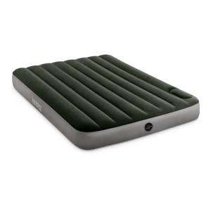 lot 1026 image: Intex Dura-Beam Standard Series Downy Airbed with Built-In Foot Pump  Full Size - Retail $48