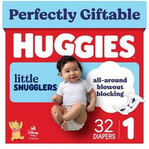 lot 1100 image: Huggies Little Snugglers Diapers Size 1 64 Count - Retail $13