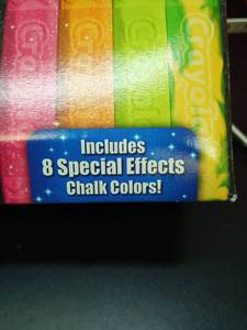 lot 1113 image: CRAYOLA 64CT CHALK - Retail $1,382