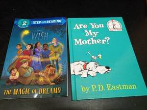 lot 1115 image: P.D. Eastman Are You My Mother Beginner Books and Disney Wish Step 2 Book Lot - Retail $19