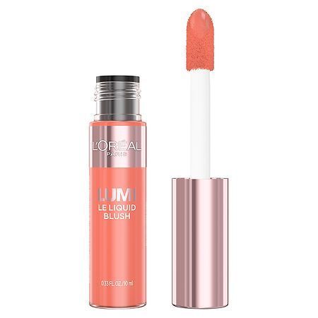 lot 128 image: L Oreal Paris Lumi Le Liquid Blush  Intense Liquid Pigments  Dewy Rich Coral  0.33 fl oz - Retail $17