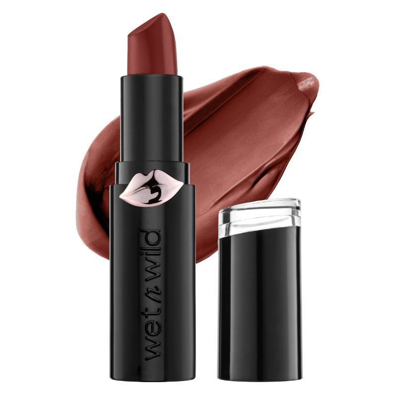 lot 118 image: wet n wild Mega Last Matte Lip Color, Semi Matte Hyaluronic Acid Infused, Long Lasting Full Coverage for a Nourishing Pout, Cruelty-Free & Vegan - Sasspot Red - Retail $2