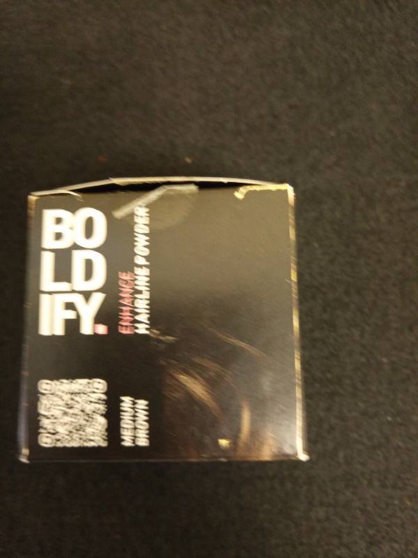 lot 154 image: BOLDIFY Hair Enhancement Powder - Medium Brown Retail $39