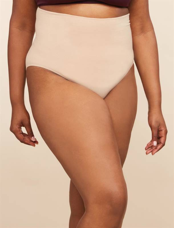 lot 171 image: Motherhood Maternity womens 2 Pack Postpartum Seamless Support Panty Shapewear Briefs, Nude, Small-Medium US Retail $23