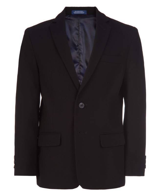 lot 215 image: Izod Big Boys Bi-Stretch Blazer Jacket Suit, Black, 16 - Retail $40