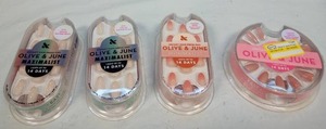 lot 133 image: Olive & June Press-On Nails 42 Count Lot of 4 Packs Assorted - Retail $45