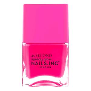 lot 151 image: 2x -Nails Inc Its Speedy 45 Second Speedy Dry Blake Neon Pink Nail Polish - Retail $16