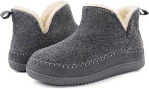 lot 195 image: Zizor Womens Warm Bootie Slippers House Shoes,Grey,9 - Retail $30