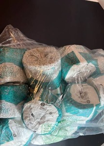 lot 70311 image: Angel Soft Toilet Paper Rolls Lot Turquoise Patterned Packaging - Retail $8