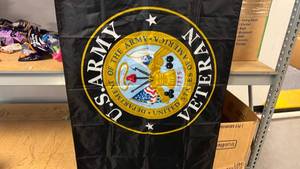 lot 70342 image: U.S. Army Veteran Flag  - Retail $13