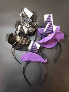 lot 71131 image: Halloween Costume Headbands with Witch Hats Party Accessories Lot of 5 - Retail $6