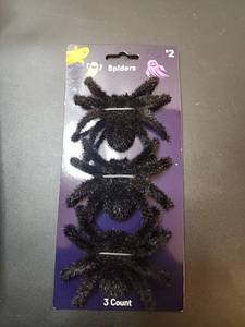lot 71158 image: Spiders 3 Count Fuzzy Toy (Set of 10) - Retail $20