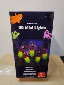 lot 71245 image: Dual Color 50 Mini Lights String IndoorOutdoor 2Pk - Retail $10