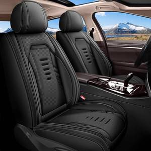 lot 9748 image: RAWAKORW Seat Covers for VWVolkswagen Tiguan 2009-2025 Full Set 5 Seats - Premium Breathable Perforated Leather - for VW Tiguan Seat Cushion Protector Automotive Accessories (Black) - Retail $249