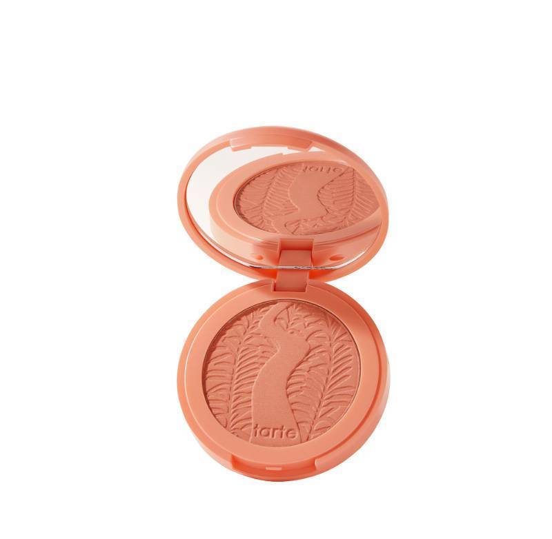 lot 39549 image: tarte Amazonian clay 12-hour blush �� Mineral Pigment Sheer Blush with Vitamin E & Olive Oil for Lightweight Longwear & Buildable Coverage, Vegan & Cruelty-Free, full size, white peach - Retail $30