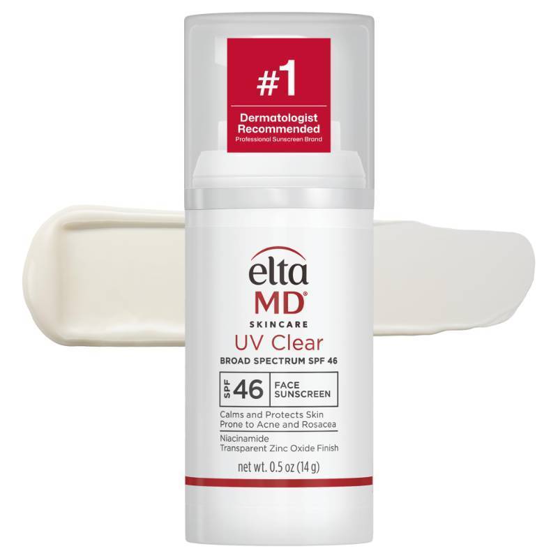 lot 59434 image: EltaMD UV Clear Untinted Face Sunscreen with Zinc Oxide, SPF 46, 0.5 oz - Retail $23