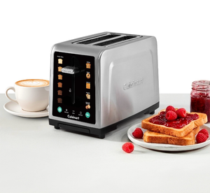 lot 112 image: Cuisinart SimpliTouch XL Color Touchscreen 2-Slice Toaster - Retail $45